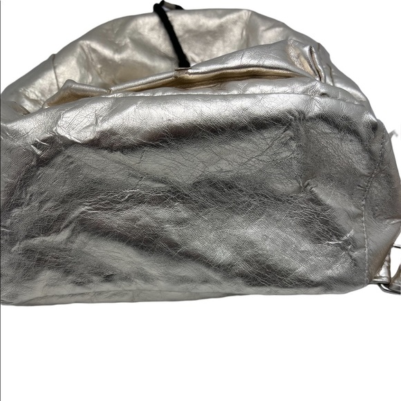 Victoria’s Secret Pink Mini Metallic Gold Shimmer Backpack Academia Travel Bag - Picture 11 of 16